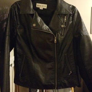 Ava & Viv Faux Leather Jacket